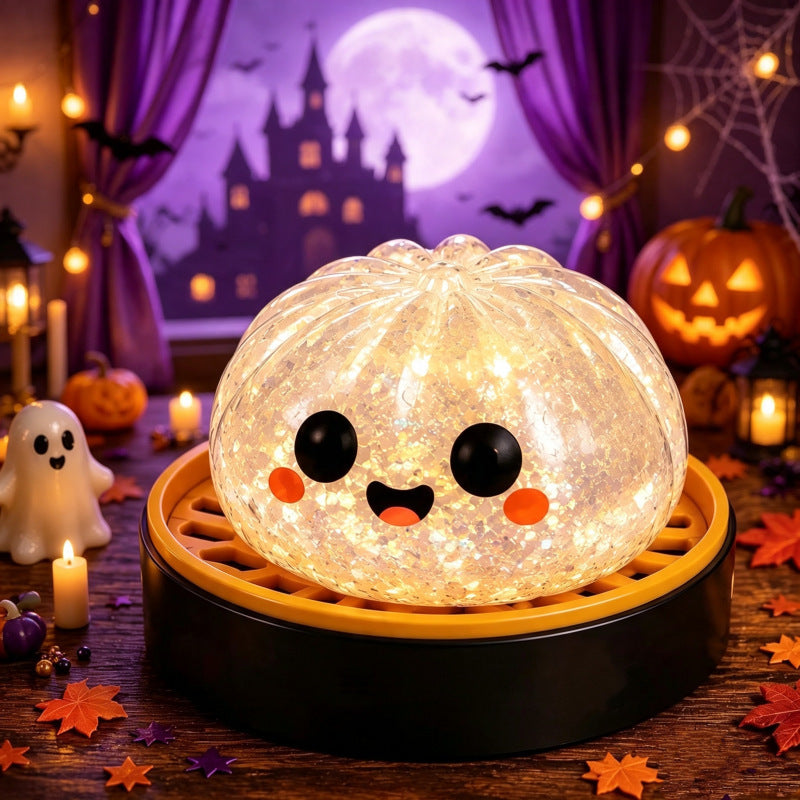 SpookyGlow - White Sparkle Smiley 8.5cm