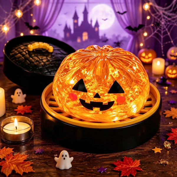 Orange Pumpkin Face 6.5cm
